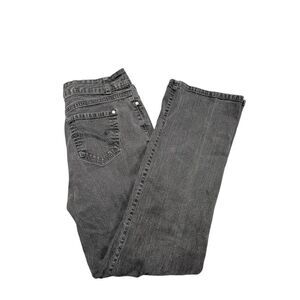 Nine West Jeans Jordan Black Faded Straight Leg High Rise Women's Size 12/30
